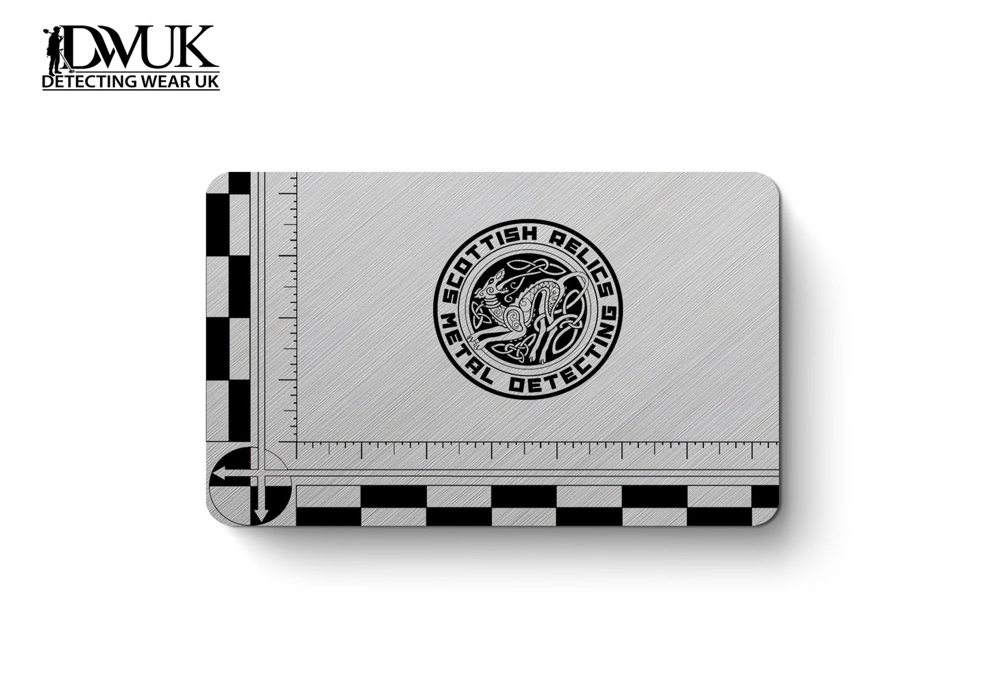 Scottish Relics Aluminium Scale Card