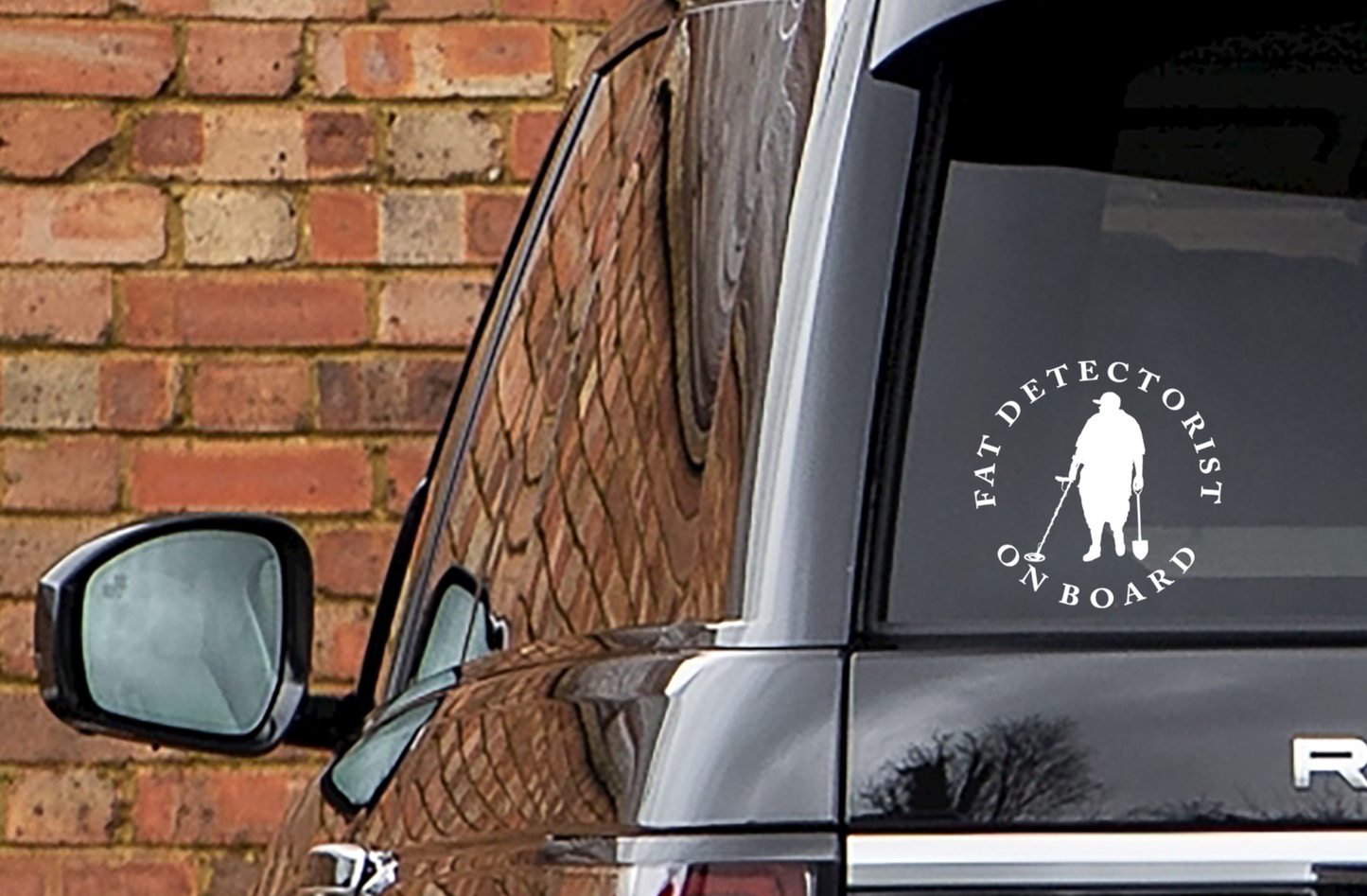Fat Detectorist Onboard Car Decal