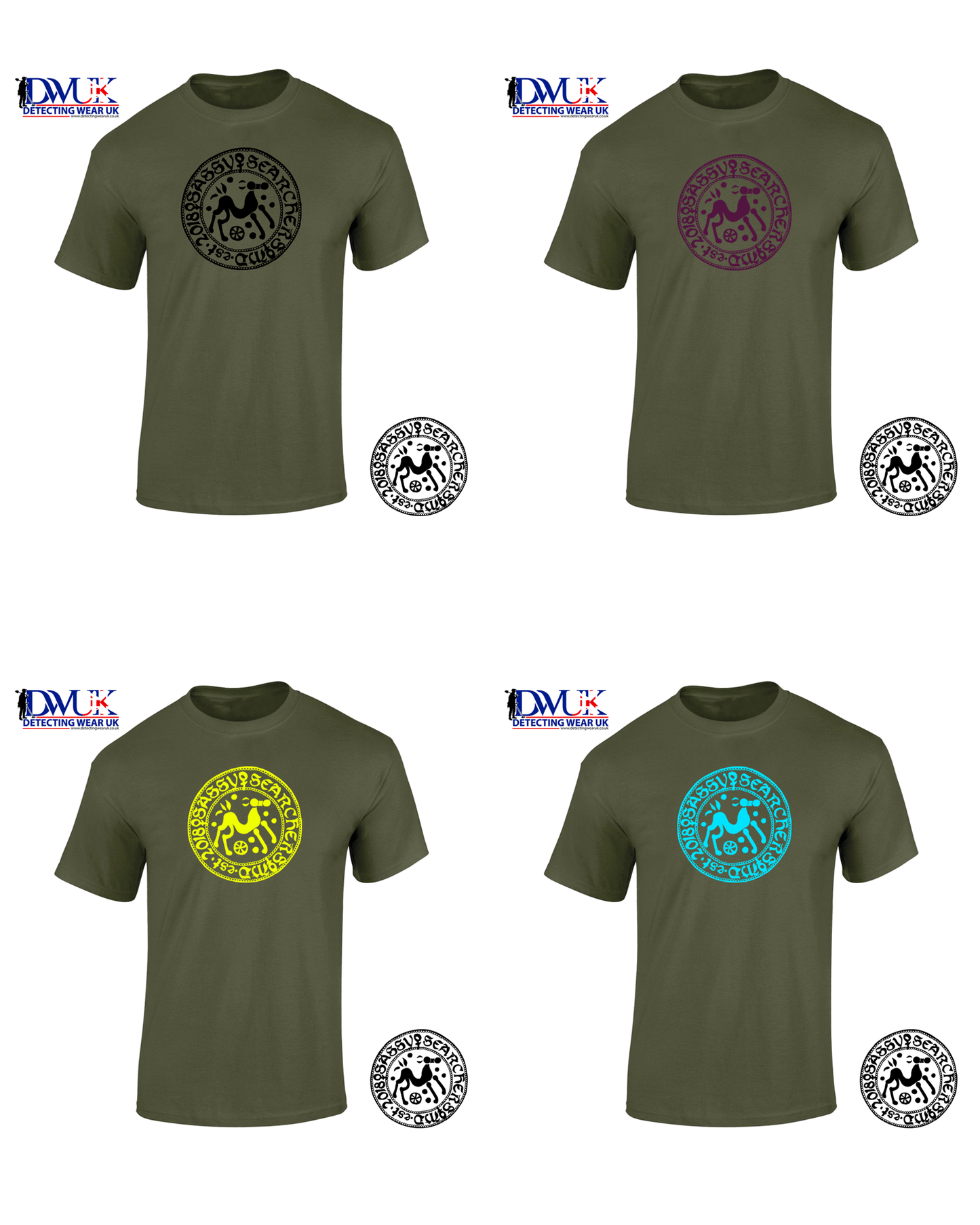 Sassy Searchers T-Shirt Army Green