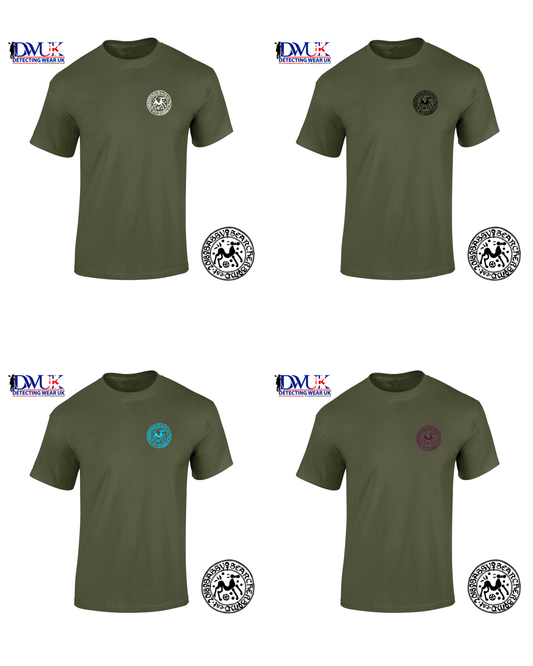 Sassy Searchers T-Shirt (Pocket Logo) Army Green