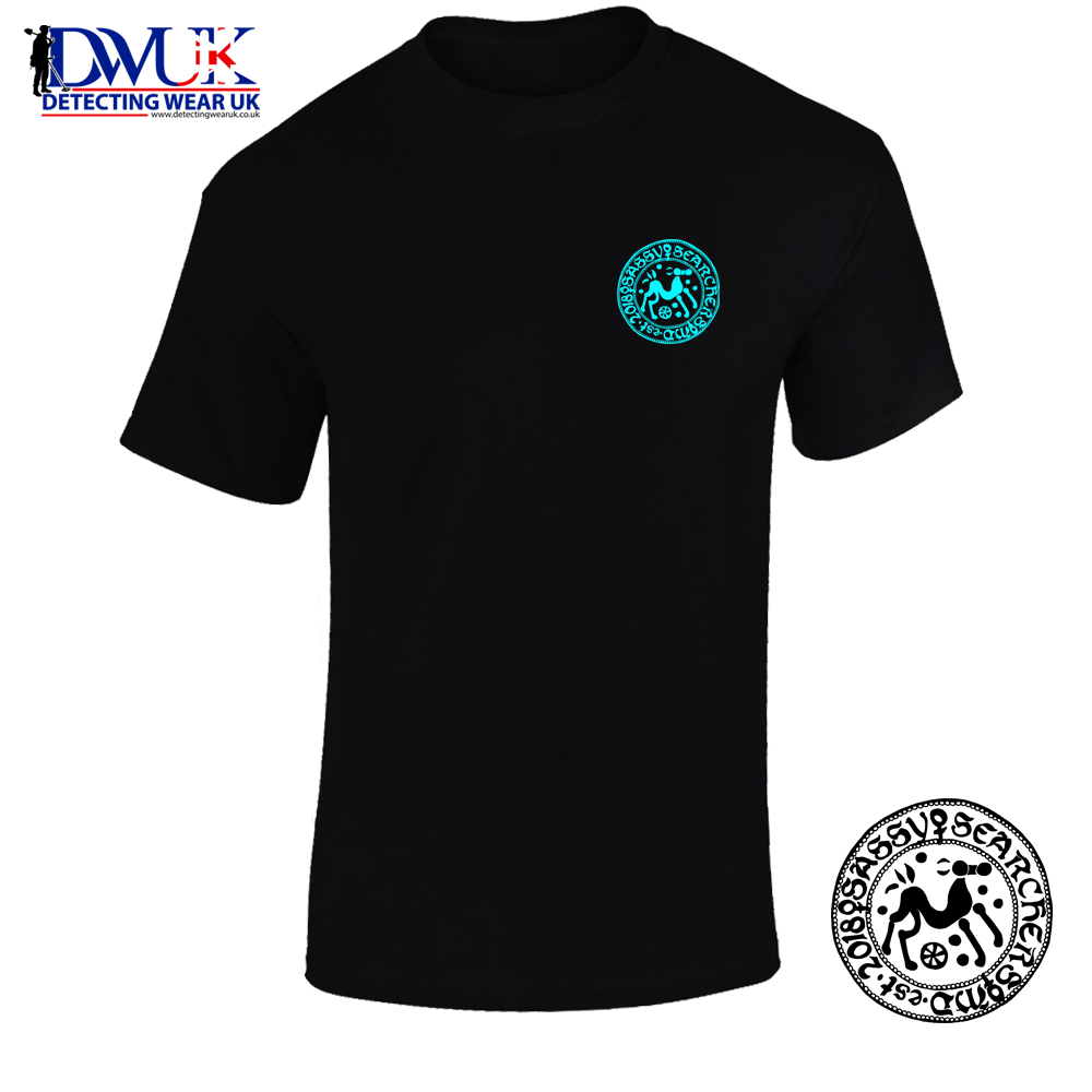 Sassy Searchers T-Shirt (Pocket Logo) Black