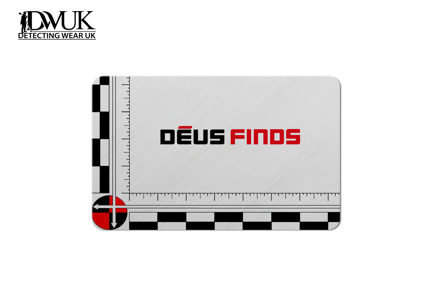Deus Finds Pocket Size Aluminium Scale Card