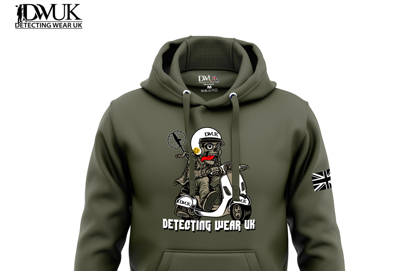 Detecting wear UK Mod hoodie