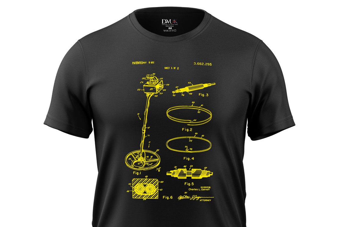 Metal detecting Patent T-Shirt