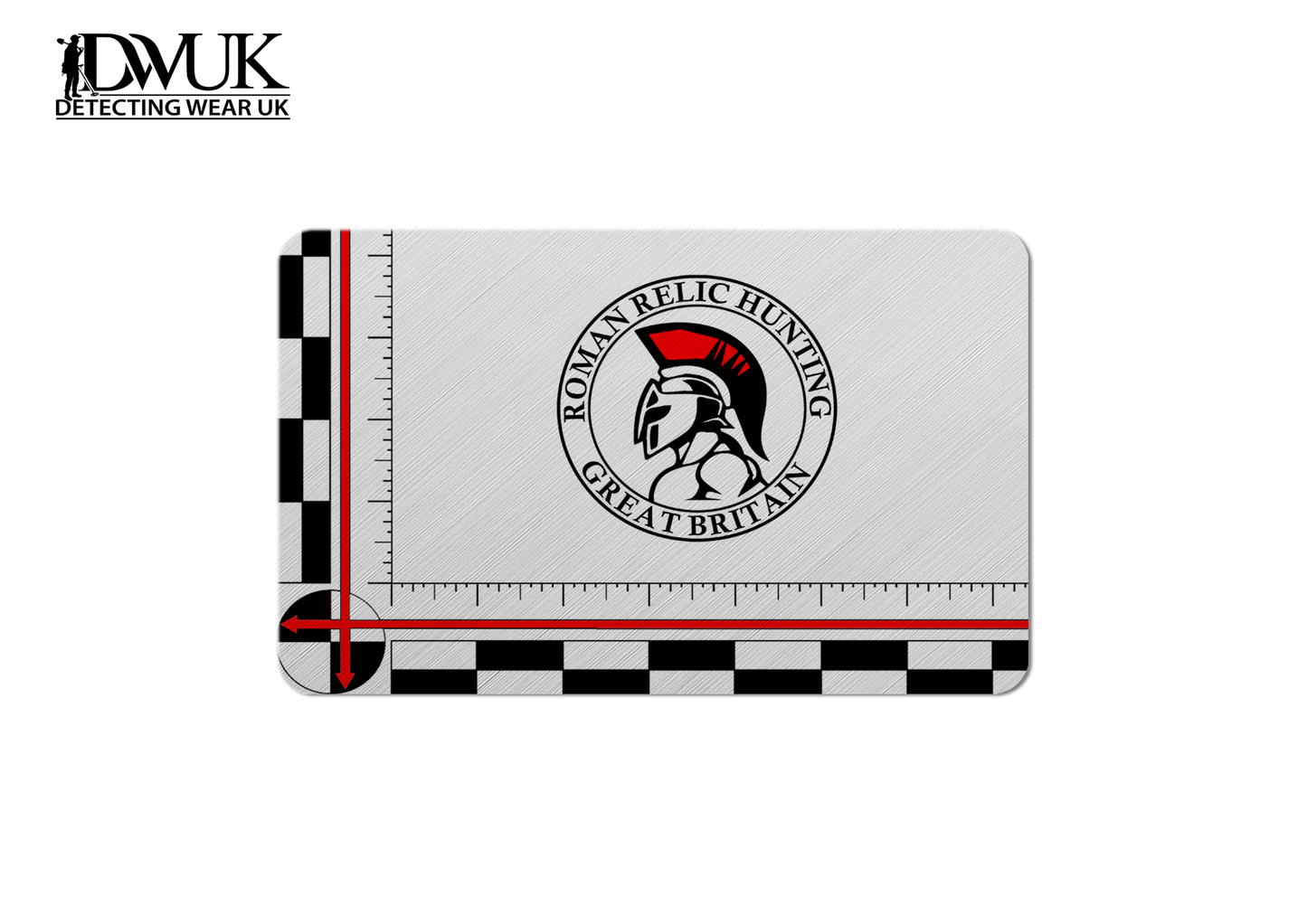 Roman Relic Hunting Pocket Size Aluminium Scale Card