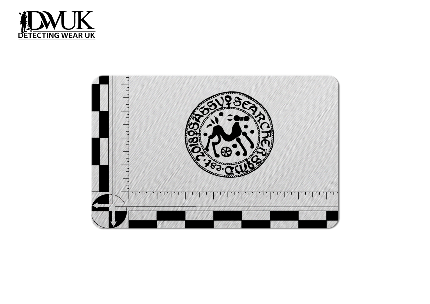 Sassy Searchers Aluminium Scale Card