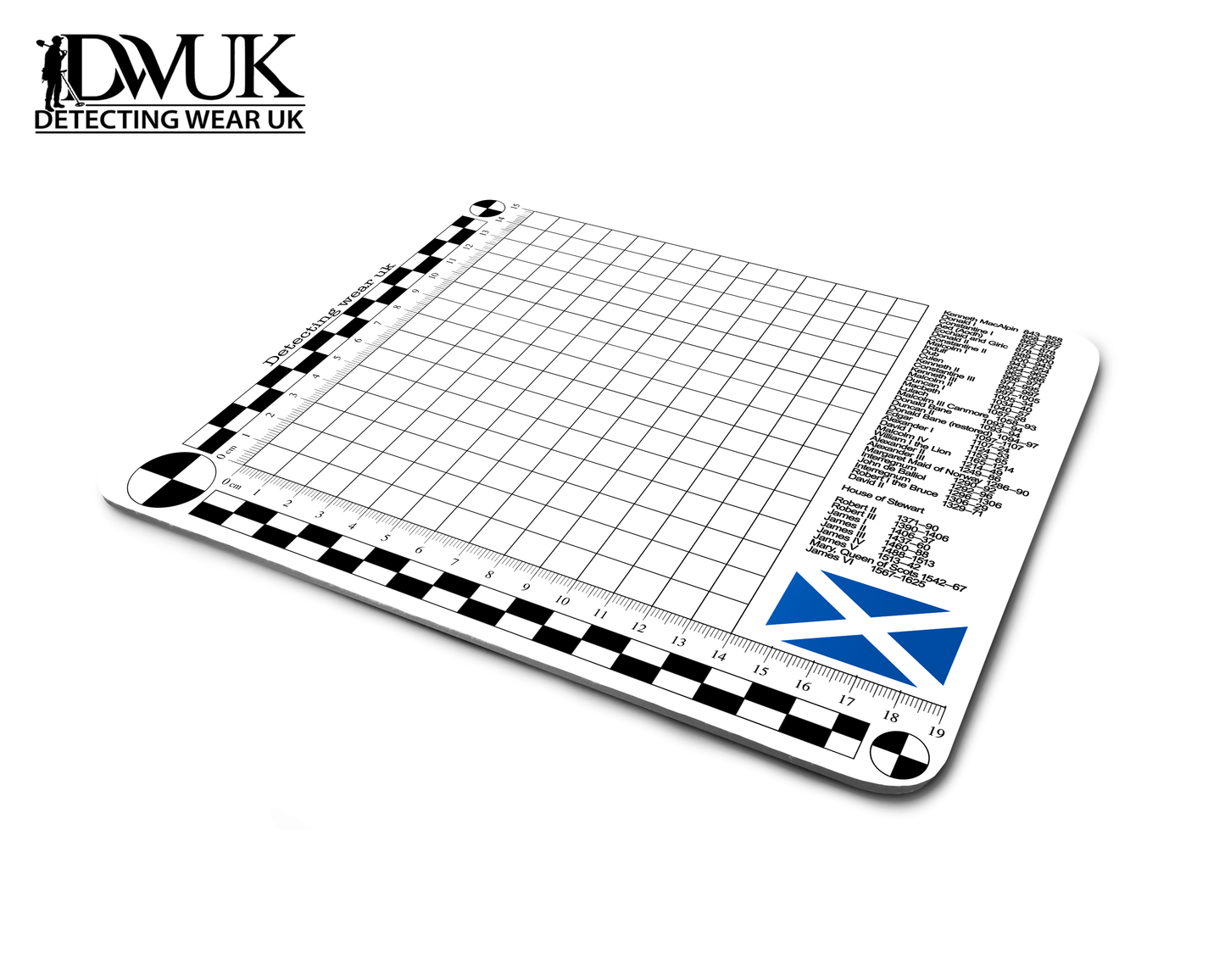 Monarchy list Scotland Large Finds Mat