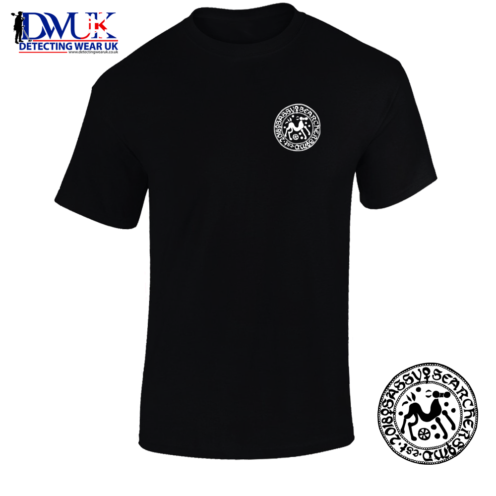 Sassy Searchers T-Shirt (Pocket Logo) Black