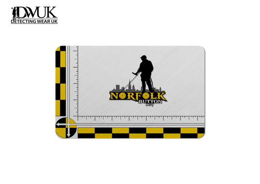 The Norfolk Button Boy Pocket Size Aluminium Scale Card
